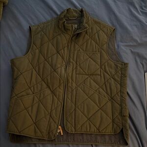 J. Crew Men's Quilted Khaki Vest